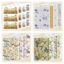 Bird/Butterfly/Flower/Letter Pattern Transfer Paper, Polymer Clay Printing Paper, Size 5.82 * 3.93 Inches, Suitable For DIY Art Jewelry Earring Making Special Polymer Clay Transfer Printing - A - View 1