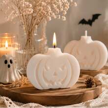 1pc Halloween Pumpkin Ornament Silicone Mold, Aromatherapy Candle Plaster Mold, Perfect For Halloween Atmosphere Decoration Ornament Making, Suitable For Handmade Crafts, Reusable - Pumpkin Mold - View 6