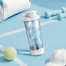 Electric Shaker Cup, Suitable For Protein Powder Mixing, Portable Stirring Cup, Rechargeable Shaker Cup, Used For Mixing Coffee Powder, Milk Powder And Protein Powder Liquid Powders (Colorful), Battery Capacity: 500mAh - White - View 5