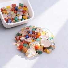 20/40/60/80/120/160/220g Natural Crystal Crushed Stone, Polished Colorful Pebbles For Decoration, Commonly Used For Flower Pots, Fish Tanks Or Landscape Design - Multicolor - View 12