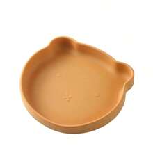 Plato de silicona con forma de oso, bandeja antideslizante, plato de aperitivos reutilizable e irrompible, apto para uso diario - Multicolor - Ver 10