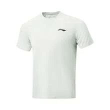 LI-NING Quick Dry Reflective Sports T-Shirt ATSW137, Men's Summer Breathable Workout & Running Top - Pale Bluish-gray - View 1