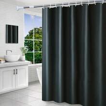 Waterproof And Mold-Resistant Shower Curtain, Drill-Free Installation For Bathroom, Dry And Wet Separation Partition Curtain - Multicolor - View 4