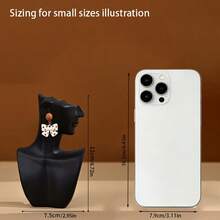 1pc White Resin Side Profile Bust Necklace Display Stand, Earring Holder, Suitable As Small Home Decor Organizer Storage Travel Summer Organizer Storage Box Travel Gifts Back To School,Room Decor - Multicolor - View 5