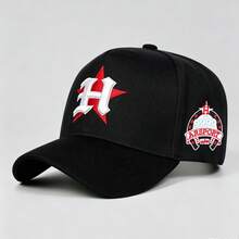 1 Topi Baseball Fashion Pria Motif Huruf Gothic Bintang Merah "H", Desain Dapat Disesuaikan, Cocok Untuk Olahraga Luar Ruangan, Perjalanan, Dan Lari - beraneka warna - View 5