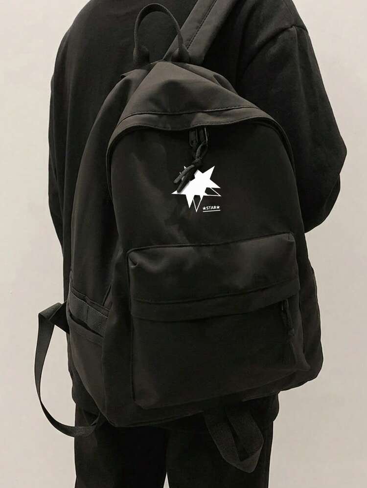 Seka Paul Mochila elegante con múltiples bolsillos resistente para adolescentes bolsa básica para el campus mochila para volver a la escuela para hombres - Multicolor - Añade 1