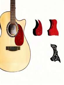 1pc Folk Classical Acoustic Guitar Pickguard, Suitable For 40-41 Inch Guitar Pickguard Strumming Protection Sticker, Guitar Face Anti-Scratch, Great Holiday Musical Instrument Gift - Multicolor - View 3