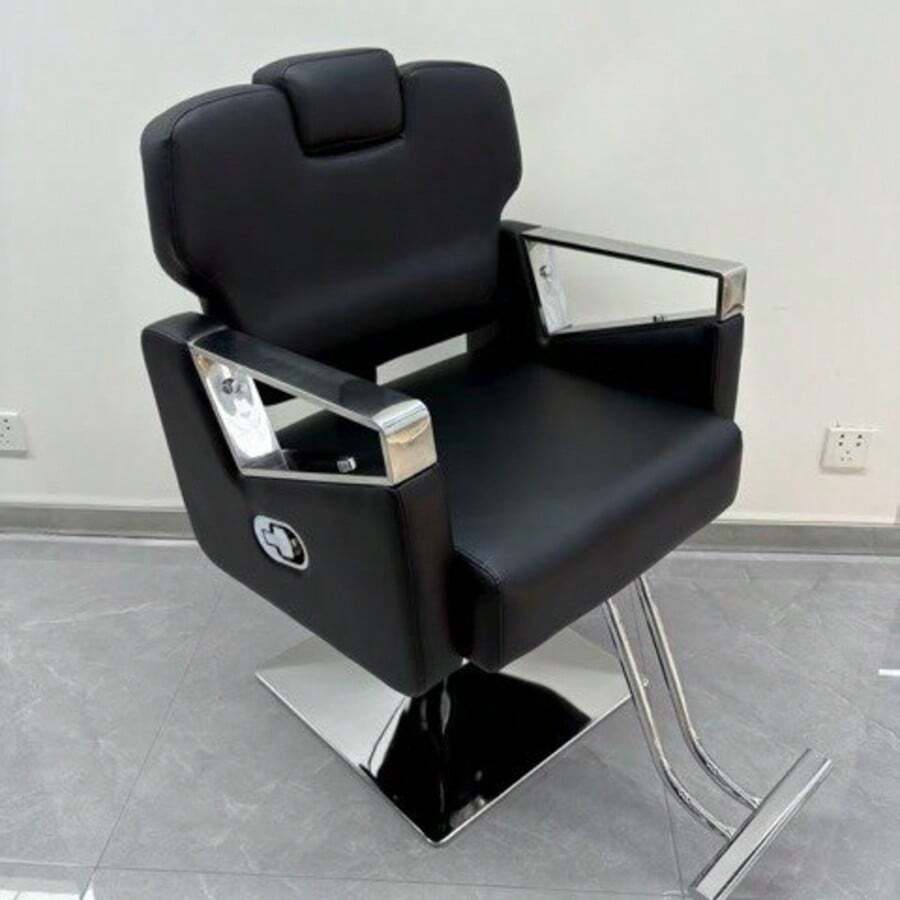 Sillon Barberia Reclinable Negro - Negro - Ver 1