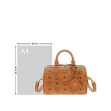 Mcm Ella Senior Visionary Lady Shoulder Strap Handbag - 干邑色MWBFAEA03CO001 - 查看 7