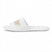 6 Pairs TEAMBRIDE Women's Open Toe White Bridal Slippers Set, Bridesmaid Gifts, Suitable For Wedding Day, Bridal Shower And Bachelorette Party Favors - Gold Capital TEAMBRIDE - View 5