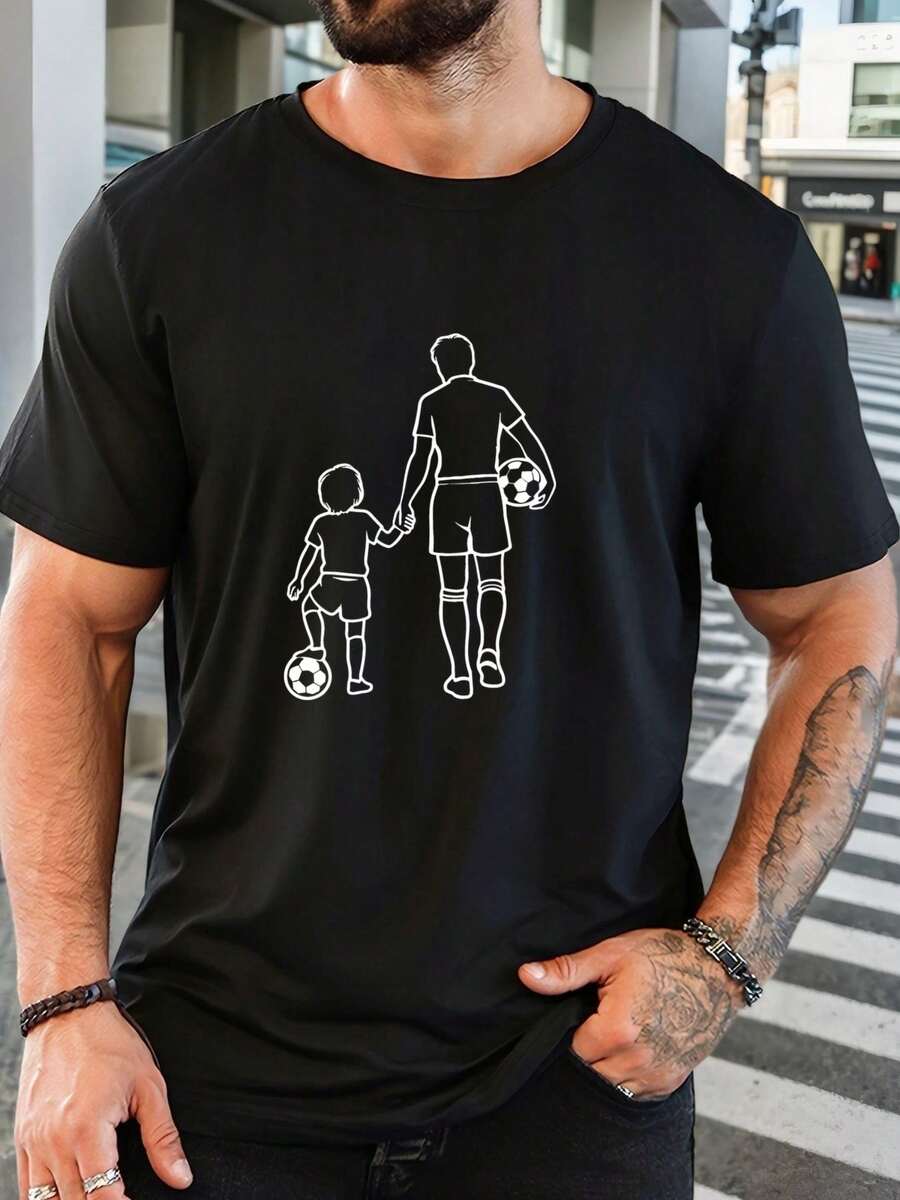 Men T-Shirts - 黑色 - 查看 1