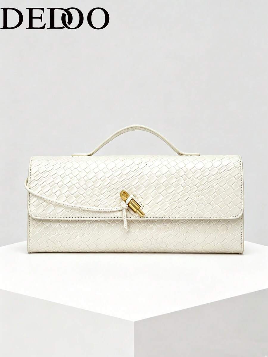 Dedoo Handbag Envelope High-End New European And American Fashion Crocodile Pattern Handheld Evening Bag Shoulder Bag Crossbody Bag