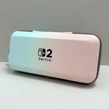 Switch 2 漸層硬殼攜帶收納包，大容量旅行收納袋，可收納底座、充電器與 12 張遊戲卡，便攜防護收納袋，遊戲卡槽收納包，便攜 Switch 旅行收納包 - 查看 14