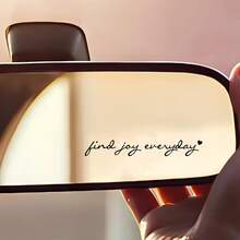 Pegatina de espejo retrovisor Feliz cada día, pegatina humorística de amor propio y positividad, adecuada para espejo retrovisor de coche, botella de agua y espejo - A - Ver 10
