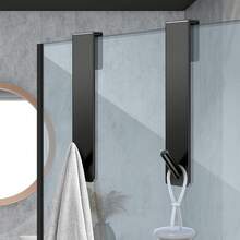 Stainless Steel Towel Hook, Shower Door Hook, Extended Length. No Drilling Or Adhesive Required. Perfect For Hanging Towels, Bathrobes, Clothes, And More. Ideal For Use In Bathrooms, Hotels, And Dormitories. A Great Gift Choice For Women. - Multicolor - View 6