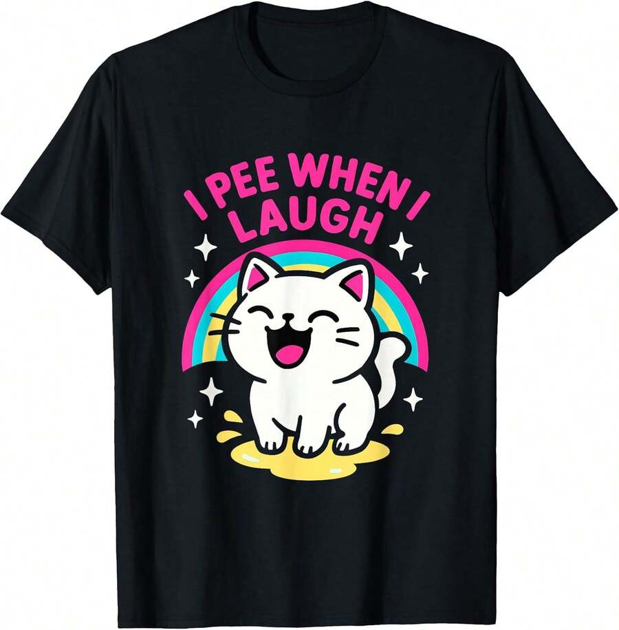 Unisex T-Shirt, Women's Roulette T-Shirt With A Vulgar, Ugly, Funny, Embarrassing And Inappropriate Design, Women's Blouses, Women's Shirts, Blouse, Shirts - 黑色 - 查看 1