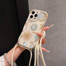 Convenient Lanyard Phone Case With Multi-Functional Adjustable Lanyard And Crossbody Shoulder Strap, Feather-Style Shell, Easy And Convenient TPU Shockproof Protective Case For Apple Phone - Multicolor - View 3