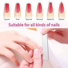 2Pcs Square Nano Glass Nail File Strips, Physical Nail Repair Polisher Without Damage, High-Quality Manicure & Nail Art Tools, Travel & Home Care Kit, Bulk Wholesale Pack - Silver - View 3