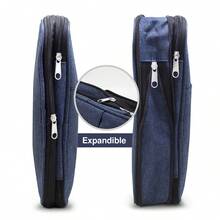ANDROMEDA INC Expandable Blue And Gray School Pencil Case, Organizer Case - Blue - View 5