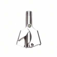 Stainless Steel Manual Nose Hair Trimmer, Washable Mechanical Nose Hair Clipper, Unisex - Silver - View 1