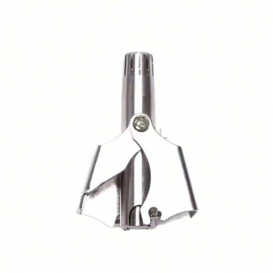 Stainless Steel Manual Nose Hair Trimmer, Washable Mechanical Nose Hair Clipper, Unisex - Silver - View 1