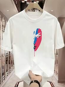 100% Cotton T-Shirt With Print, New 2026 Collection: Comfortable And Easy To Wear, Ideal For Everyone. - Hitam - View 5