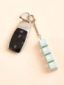 1pc Personalized Name Keychain, Mechanical Keyboard Keycap Fidget Toy, ASMR Cherry MX Switch Pendant, Gift For Him - Multicolor - View 10