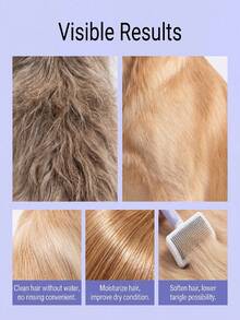 貓狗免水洗寵物洗髮精，適用於幼犬與幼貓，無需用水，快速便捷清潔，溫和除臭，柔順保護毛髮，有效去除污漬，呵護寵物皮膚，擠出適量泡沫塗抹於寵物身上，均勻塗抹後用毛巾擦乾 - 寵物免沖洗沐浴香波 - 查看 2
