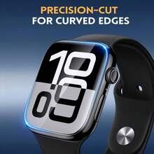 6pcs Transparent Hydrogel Screen Protector Film For Apple Watch 38/40/41/42/44/45/49/46mm, Anti-Scratch Protective Film, Soft Film, Compatible With Watch Ultra/SE/8/7/6/5/4/3/2/1/11/10 - Clear - View 4