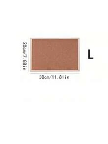 Multifunctional Cork Bulletin Board With Wooden Frame - Perfect For Storing Jewelry, Displaying Photos And Recording Notes, A Cute Storage Rack For Bedroom And Study - Mocha Brown - View 11