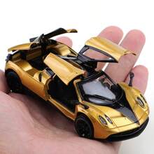 1pc (Bagged) 1/43 Scale Zinc Alloy Dual-Color Aviation Style Toy Car Parts, High-Quality Alloy Die-Cast Toy Car, Pull-Back Function, Both Doors Can Open, Children's Toy, Suitable For Boys 3 Years And Above, Gift/Toy Collection - Multicolor - View 15