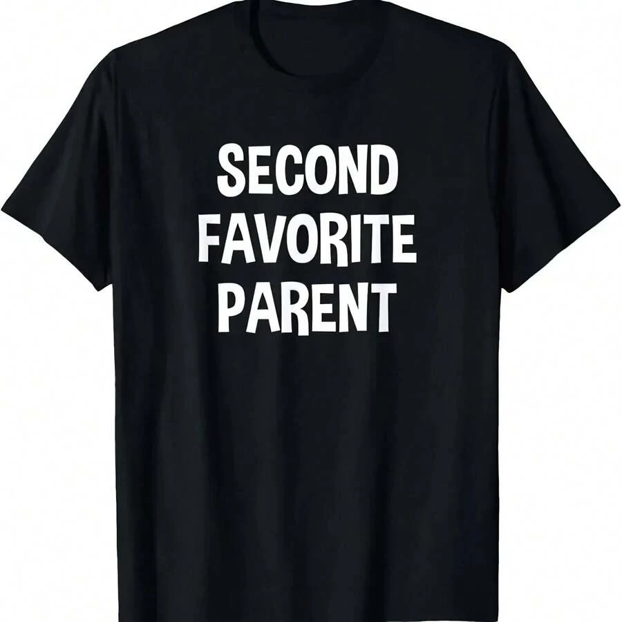 Funny Second Favorite Parent Father Mother Parents T Shirt - 款式 - 查看 1