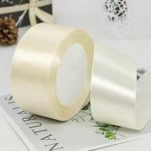 25Yards 4cm Satin Ribbons Crafts Bow DIY Gift Wrap Wine Red Yellow Green Blue Purple Black Gold White Ribbons For Party,Wedding,Birthday Decoration - Multicolor - View 18
