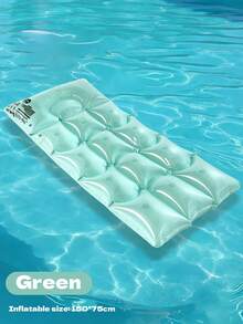 Transparent Macaron Inflatable Water Bed, Adult Size Large Full Body Floating Pool Lounger With Headrest, Skin-Friendly Heat-Resistant PVC Portable Pool Float, Suitable For Beach, Lake, Summer Sunbathing, Pool Leisure - Multicolor - View 14