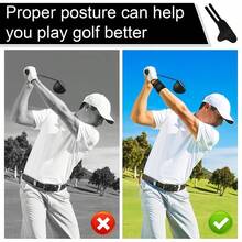 1pc Golf Swing Wrist Stabilizer Glove, Swing Practice Corrector Training Guard, Wrist Fixator For Beginners To Prevent Wrist Flip, Wrist Angle Fixed Golf Posture Correction Training Aid - Multicolor - View 6
