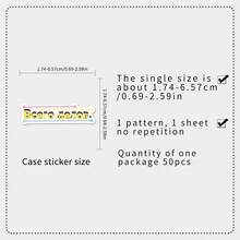 50pcs Fresh Cartoon Russian Inspirational Stickers, Creative Minimalist Motivational Short Phrases Decorative Stickers For Notebooks And Suitcases - 50 Russian-language Motivational Stickers - View 2