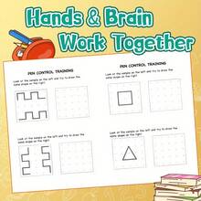 Draw And Copy Shapes – A Pen Control Workbook For Kids To Practice Line Tracing, Shape Replication, And Fine Motor Skills By Copying Patterns Using Dots And Simple Visual Guides Back To School - Pen Control Training - View 4