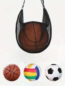 Customized Sports Ball Bags; Storage Bags For Basketballs And Soccer Balls; Shoulder/Crossbody Volleyball Bag; Mesh Sports Training Bag. - Multicolor - View 9