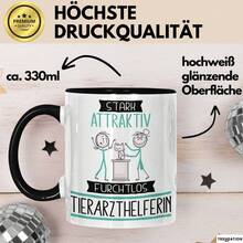 24-Hour Delivery In Mexico. Vet Assistant Mug - Gift - Strong, Attractive, Fearless Vet Assistant - Funny Gift Idea. Funny Coffee Mugs To Give As Gifts For Birthdays, Christmas, And Easter, As Well As For Everyday Use At Home Or In The Office. 11 Oz / 325 Ml Ceramic Mug. - 4 - 查看 4