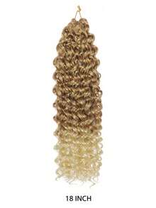 18 piezas/paquete Extensiones de cabello trenzado de ganchillo - 1/5 caja, cabello trenzado sintético suave y pre-rizado, adecuado para trenzas retorcidas y trenzas de diosa, fácil instalación, negro natural, suficiente para uso en toda la cabeza - Multicolor - Ver 23