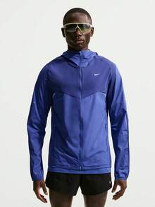 Nike Chaqueta deportiva con capucha de manga larga para hombre - Azul - Ver 1