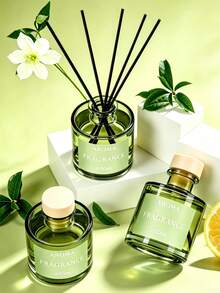 50ml Decorative Reed Diffuser Set, Aromatherapy Essential Oil Diffuser Set With Diffuser, Long-Lasting Home Fragrance And Aromatherapy Essential Oil Air Freshener, Blending Fragrance, Candle, Body Spray Fragrance Concepts, Suitable For Bedroom, Bathroom, Living Room, Office, Yoga, Meditation, Relaxation And Sleep Aid, Ideal For Aromatherapy, Home Decor, Ramadan Decor, Back To School Gift, Birthday, Mother's Day And Housewarming Aromatherapy Gift. - Multi Scents - View 5