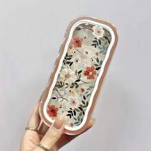 1件透明花卉印花眼鏡盒，吸睛便攜防震手持式眼鏡收納盒，復古時尚眼鏡盒，中性款，可愛節日禮物 - 彩色 - 查看 12