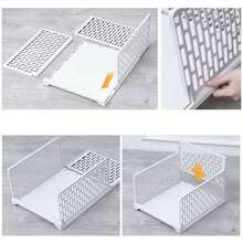 White Wardrobe Drawer Units – Stackable Storage Boxes For Clothes, 2 Sizes Low Or High (44x28cm) - View 7