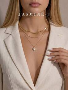 1pc S925 Sterling Silver Full Rhinestone Heart-Shaped Opal Pendant Necklace, Gold Heart-Shaped Opal Necklace, Heart Necklace, Women's Necklace, Simple & Versatile, High-End, Suitable For Women's Daily/Party Wear - Multicolor - View 8