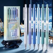 6 pezzi Penne gel acriliche creative con cielo stellato glaciale, penne a doppio uso da 0,7 mm, serie blu. Pittura, scrittura, scrapbooking, evidenziazione, colorazione, uso multi-scena. Bassa saturazione, confortevole per gli occhi, ritorno a scuola - Multicolore - Visualizzare 14