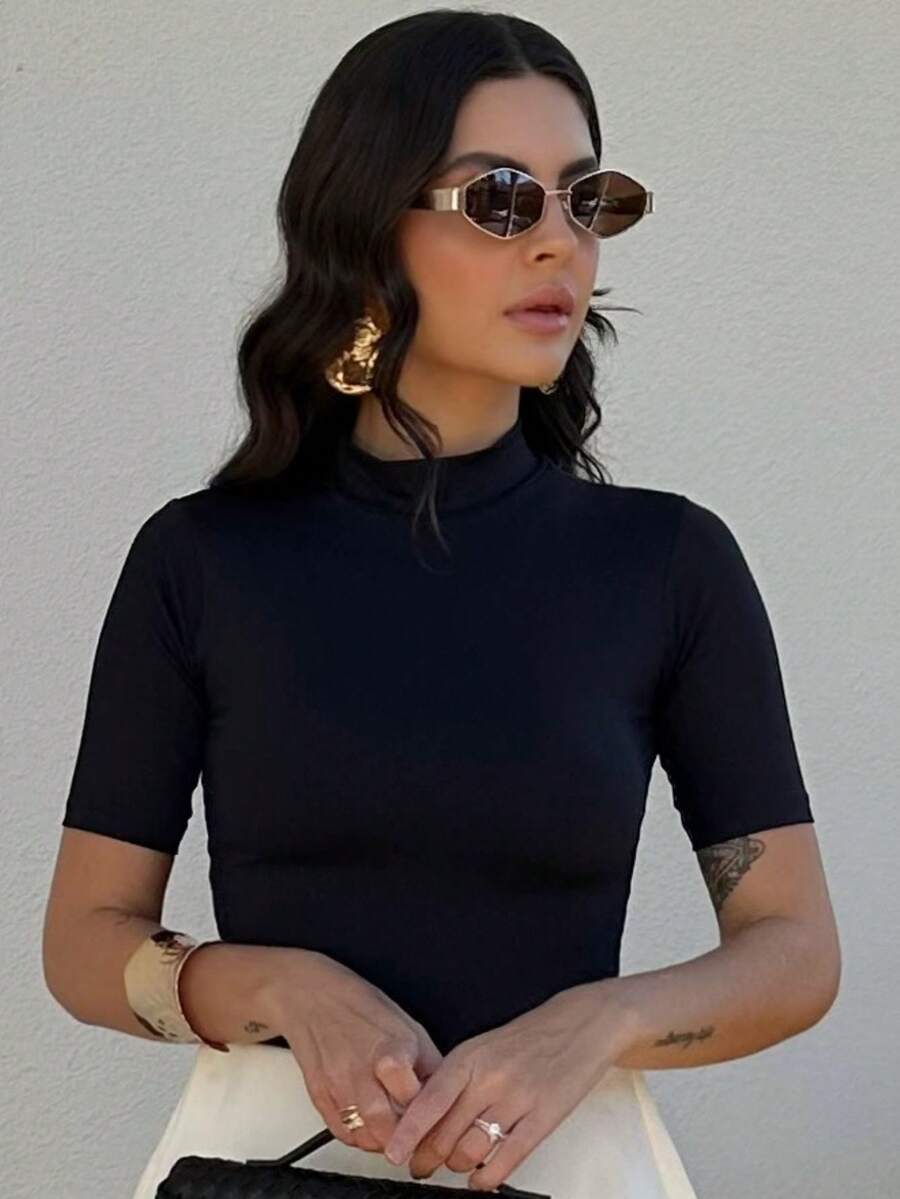 Women T-Shirts - Black - View 1