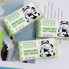 Tisu Pembersih Air Murni Red Panda, Tisu Kain Non-Anyaman Kemasan Kecil Portabel untuk Pelajar - Beraneka warna - View 8