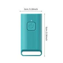 Mini Rechargeable Ultrasonic Dog Repeller, Portable Anti-Barking Device With LED Indicator, Dog Training Equipment - Cadet Blue - View 11