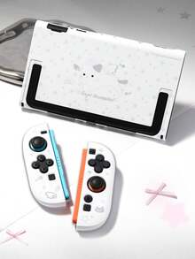 Funda protectora de silicona GeekShare Star Cat para Switch 2, funda protectora anti-arañazos y anti-golpes con diseño de dibujos animados lindo - Ver 1